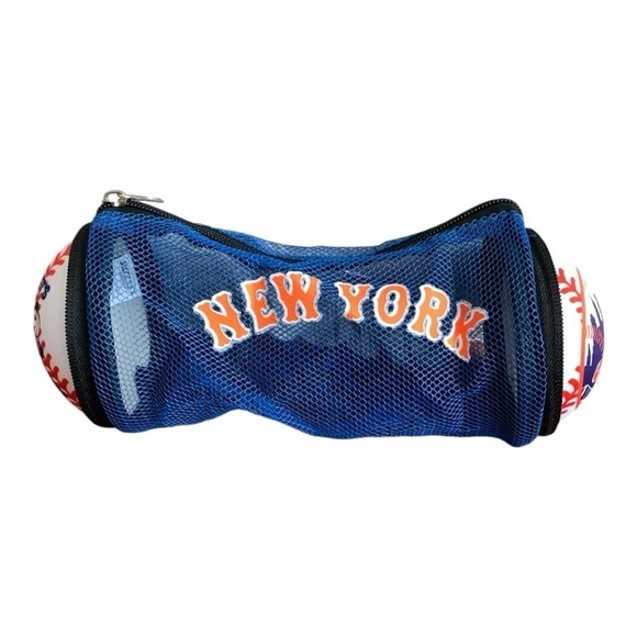 NEW YORK METS Collapsible Accessory Bag MR. & MRS. MET’S Mesh Bag Baseball Fans - Picture 1 of 4